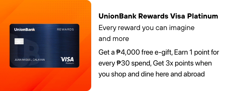 UnionBank Rewards Visa Platinum NSJC