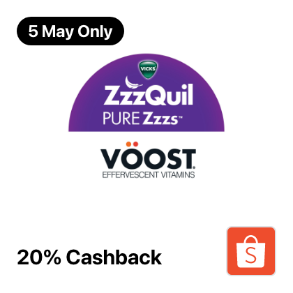 5 May VOOST & ZzzQuil Official Store 20%