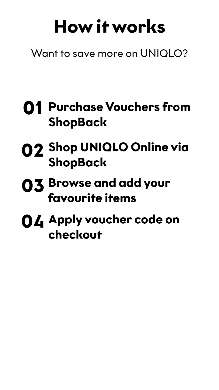 Uniqlo Cashback, Promo Discount Codes
