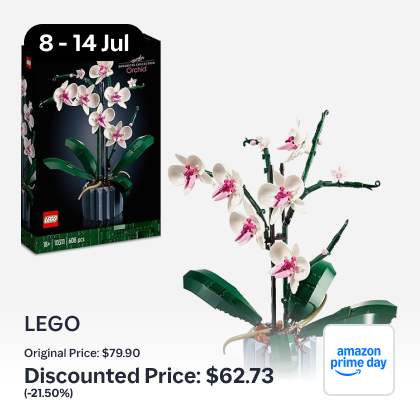 LEGO Icons Orchid Plant Decor