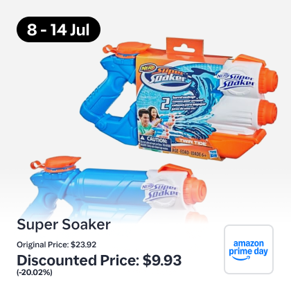 Nerf Super Soaker Twin Tide Water Toy Blaster